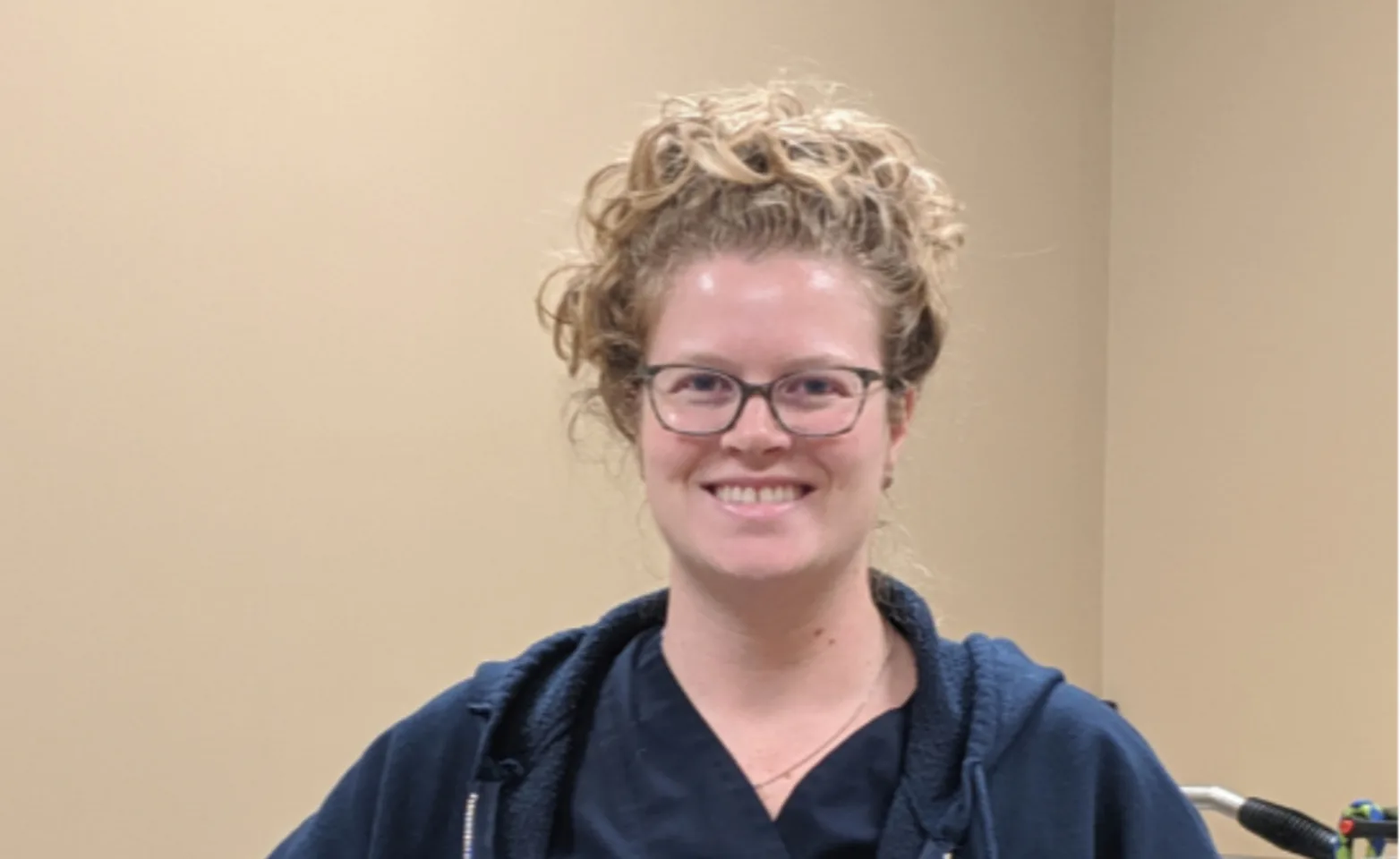 Sam Lepp from the Rehab Team smiling for a photo. Sam Lepp from the Rehab Team smiling for a photo.