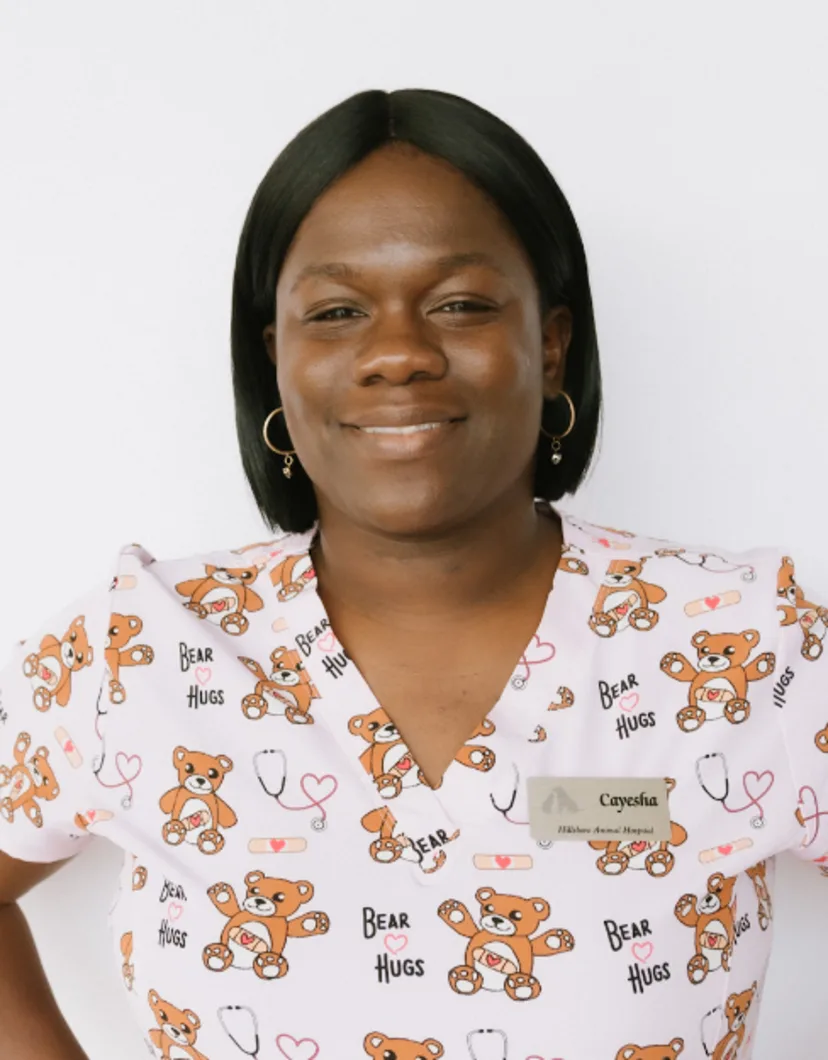 A portrait photo of receptionist Cayesha