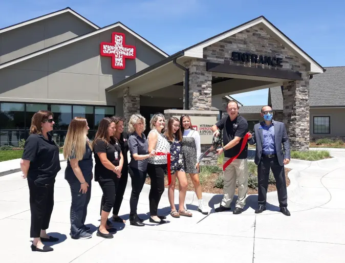 Staff at Ribbon Cutting Ceremony