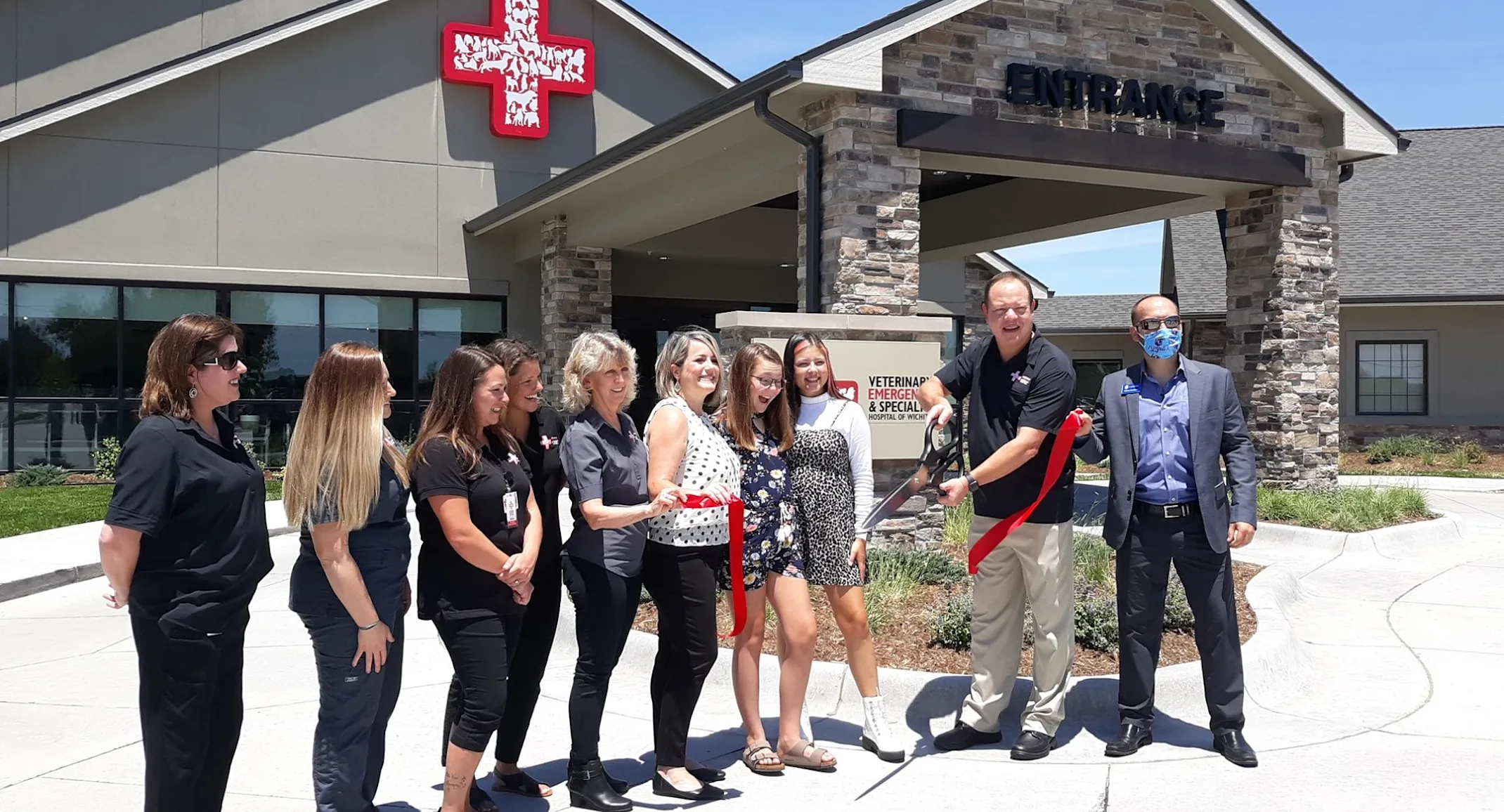Staff at Ribbon Cutting Ceremony Staff at Ribbon Cutting Ceremony