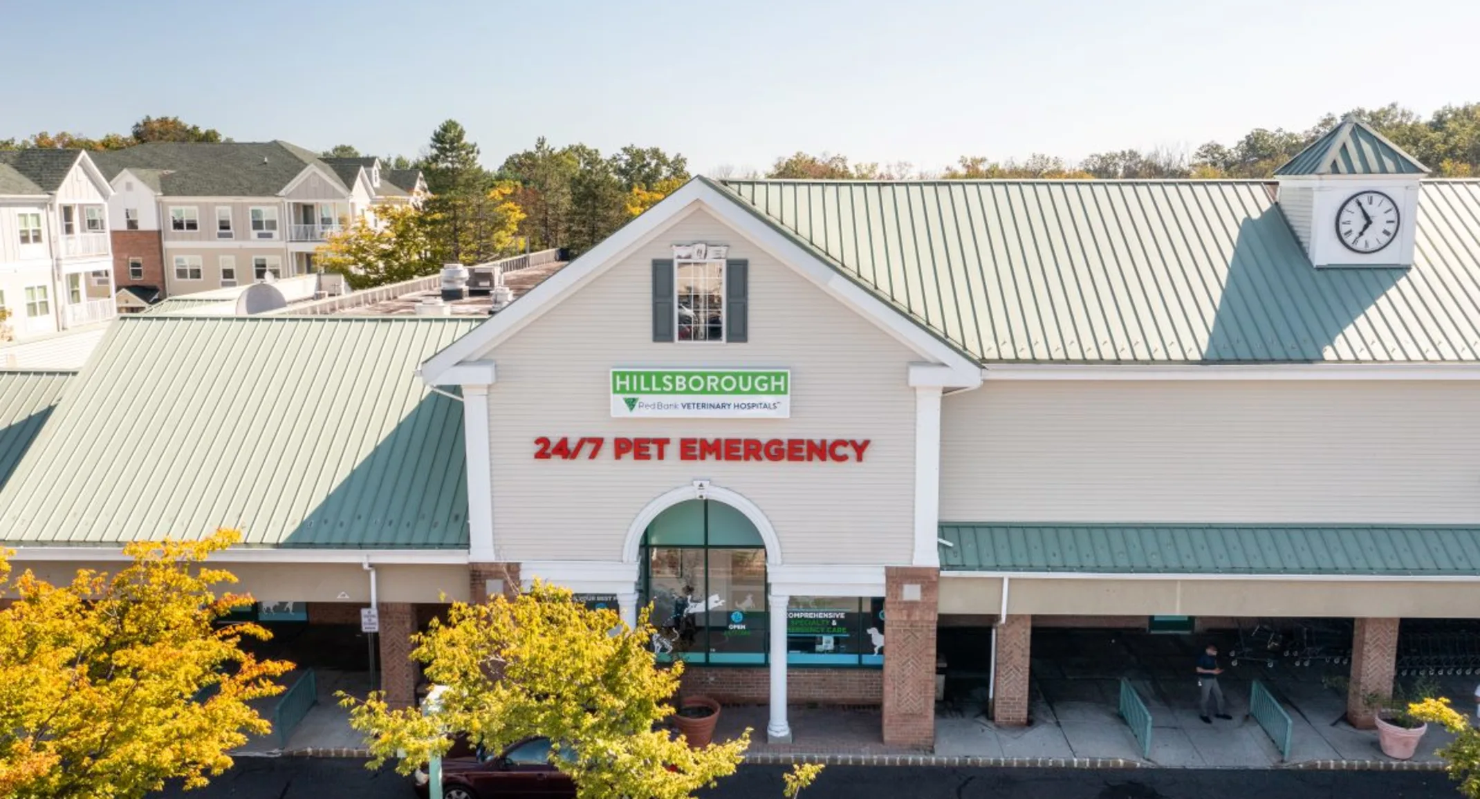 Drone image of Red Bank Hillsborough Hospital Drone image of Red Bank Hillsborough Hospital