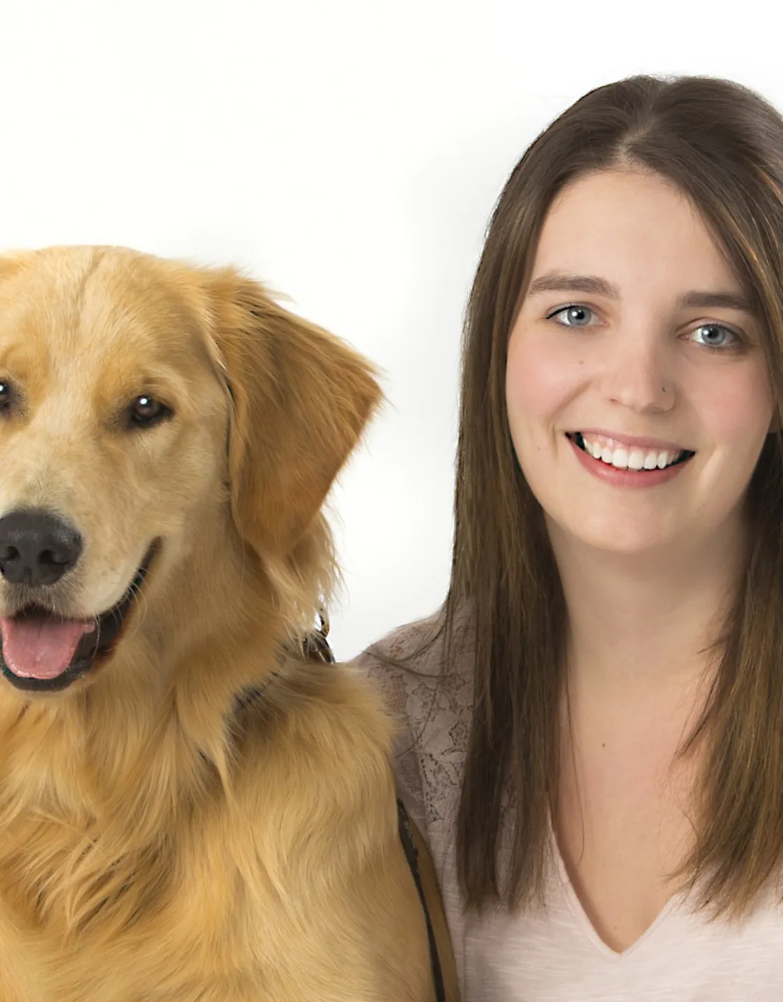Michelle with dog Michelle with dog
