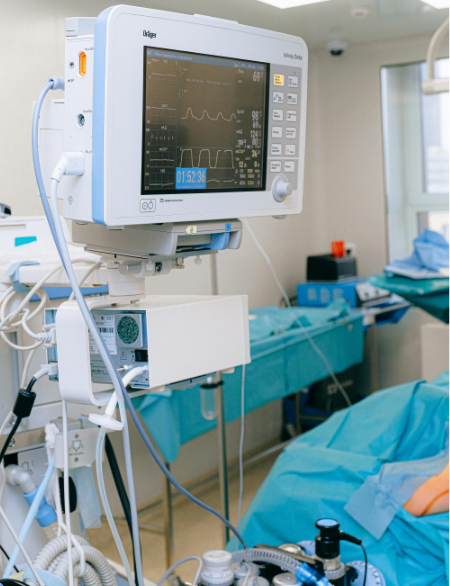 Monitor in a surgical setting