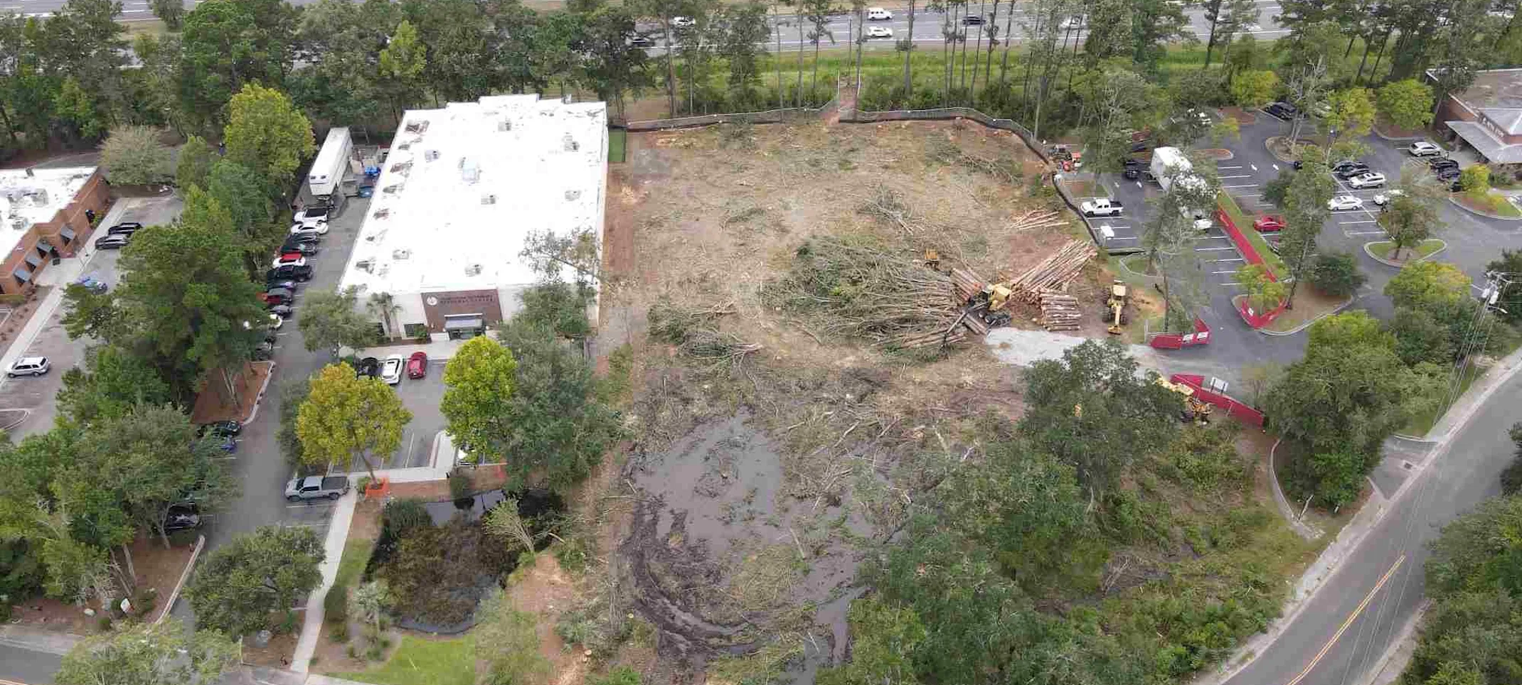 Ariel view of the construction for the new expansion Ariel view of the construction for the new expansion