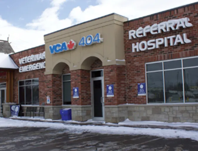 Exterior of VCA Canada 404 Veterinary Emergency and Referral Hospital Exterior of VCA Canada 404 Veterinary Emergency and Referral Hospital