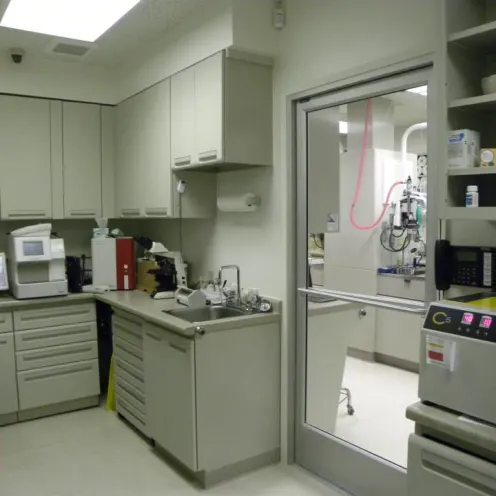 East Lake Animal Clinic's Laboratory Room that consists of medical equipment and office supplies