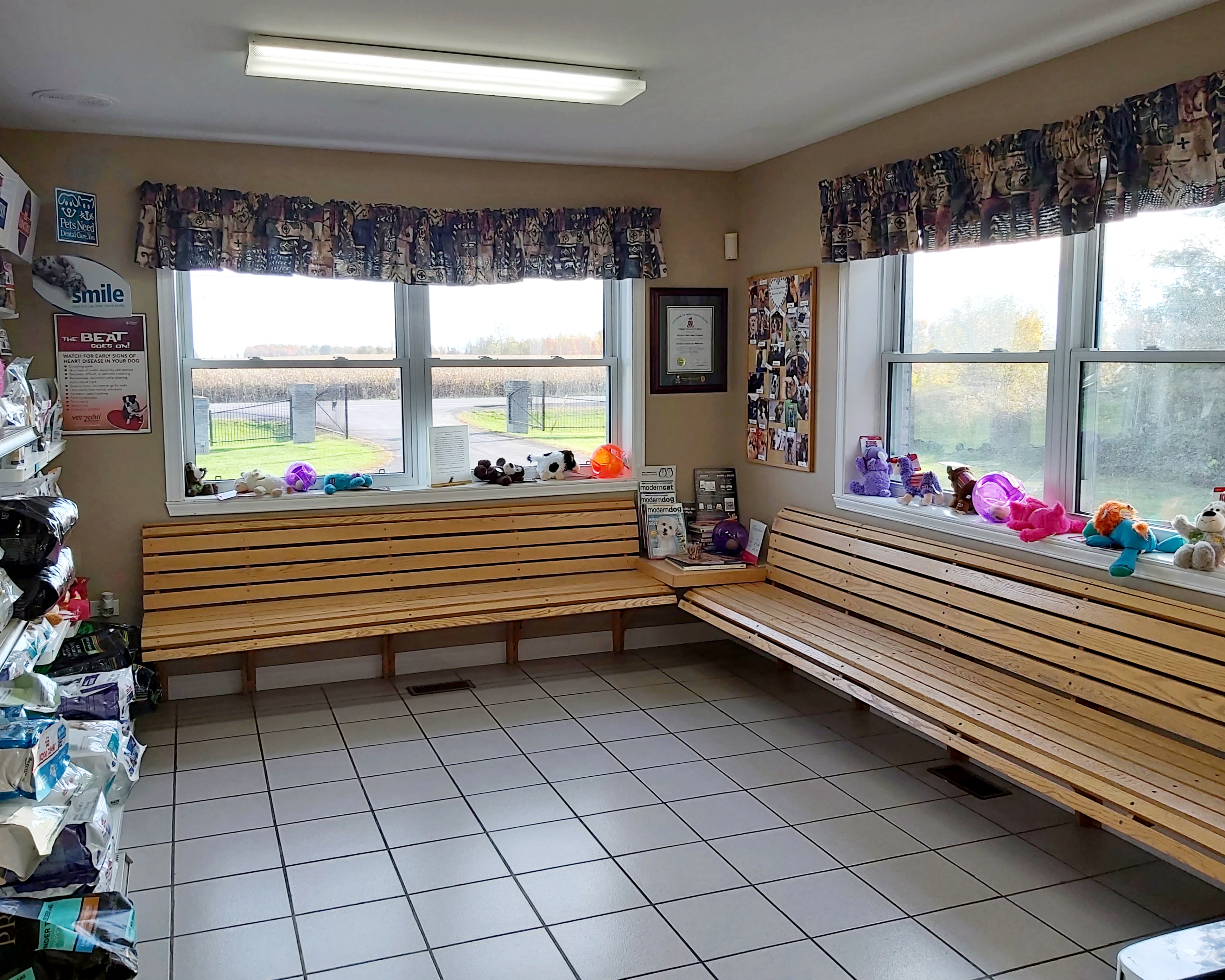 View of the waiting area at Williamstown Veterinary Services