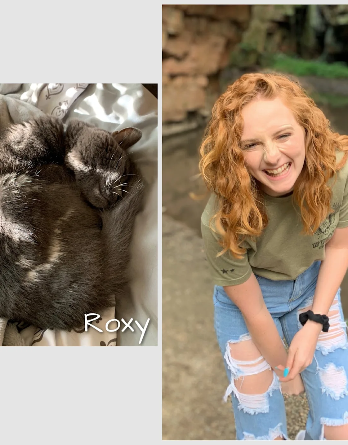 Jaden of Value Vet, and her cat, Roxy Jaden of Value Vet, and her cat, Roxy