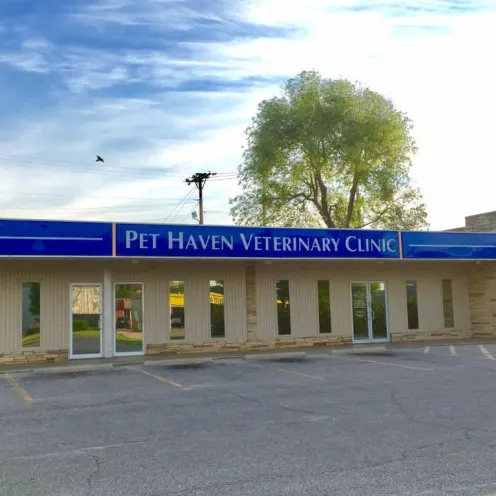 A photo of the front of Pet Haven Veterinary Clinic