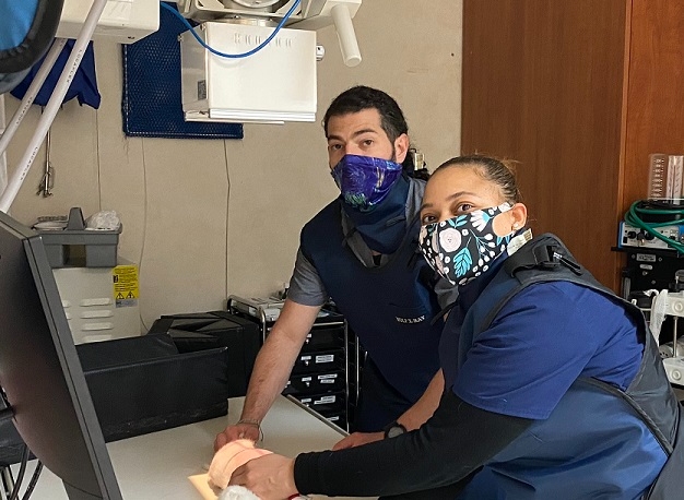 Erick and Glo at Hometown Animal Hospital.