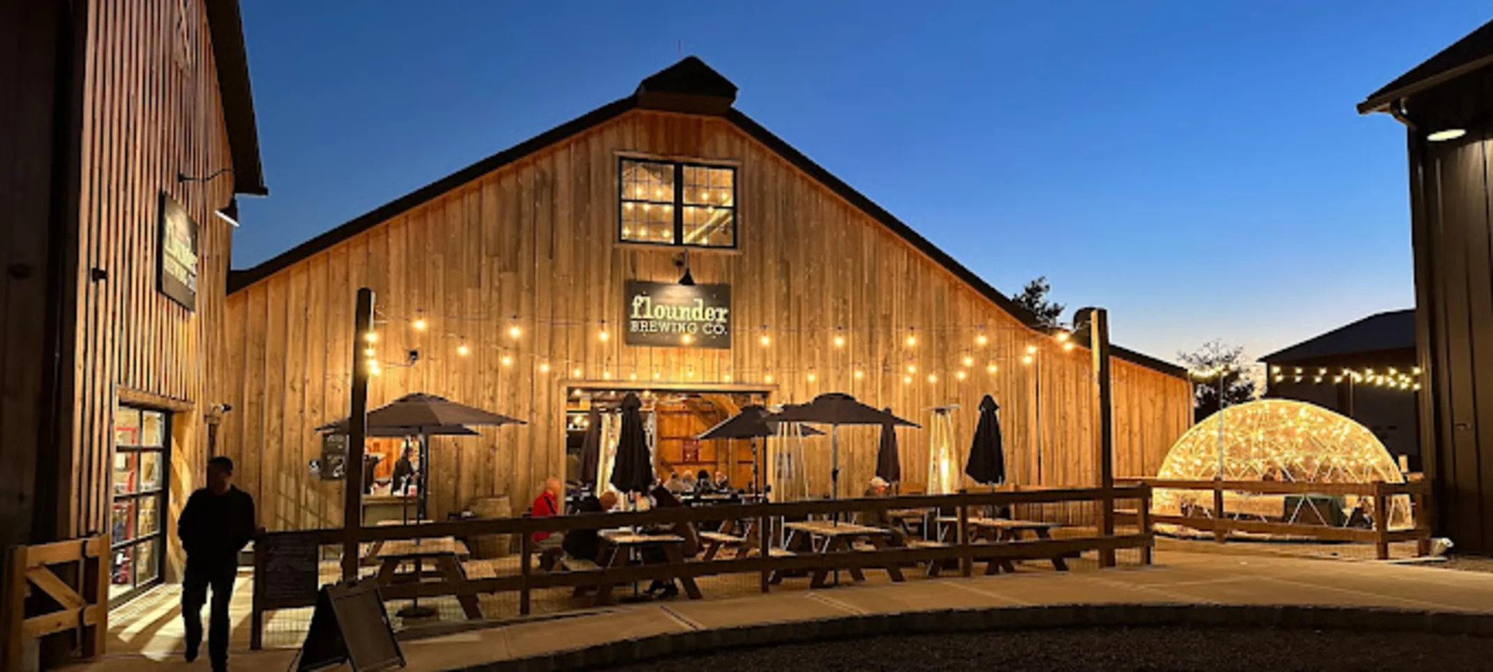 Exterior of Flounder Brewery Exterior of Flounder Brewery