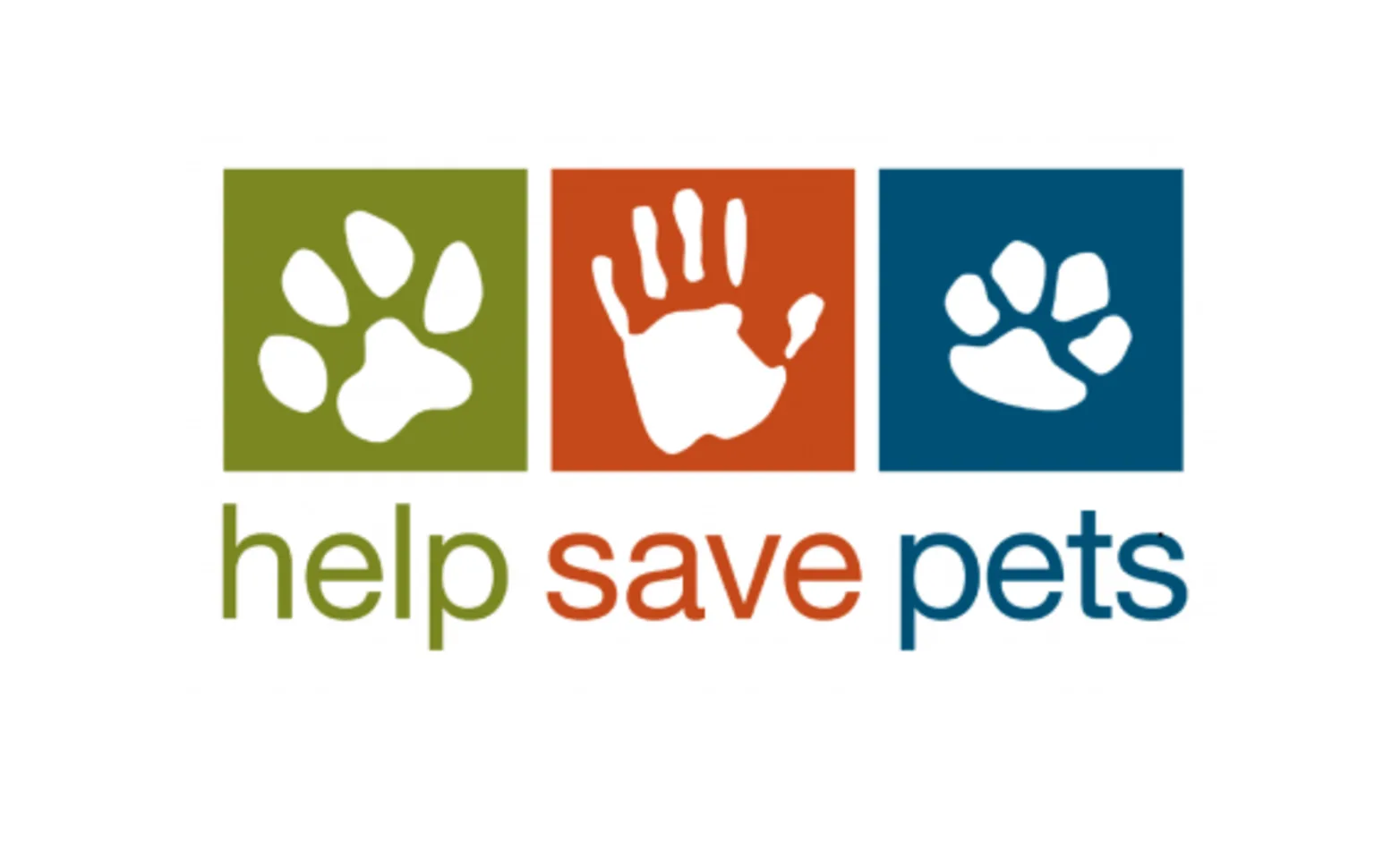 Graphic of the Help Save Pets logo