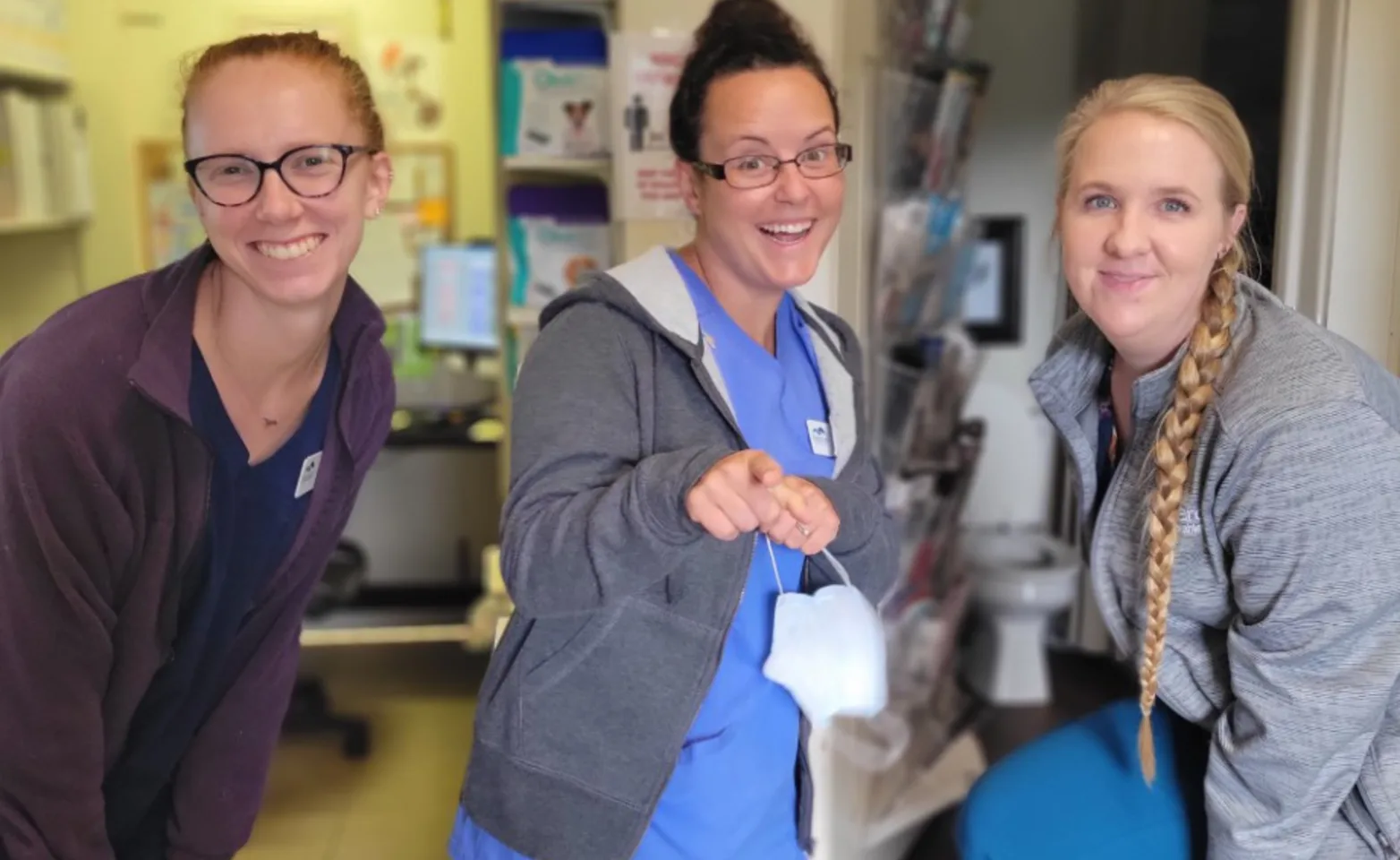 Group photo of three staff members Group photo of three staff members