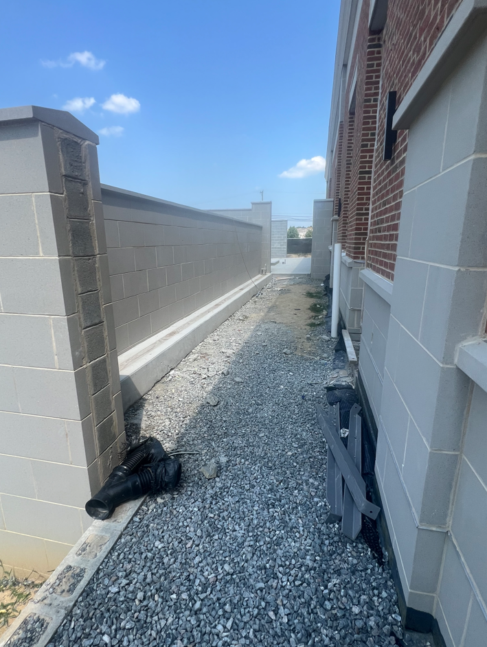 Richmond fenced area in construction