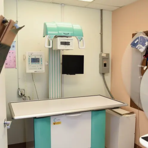 Radiology room with x ray at Best Friends Animal Hospital