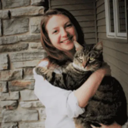 Dr. Laura Reynolds holding a cat
