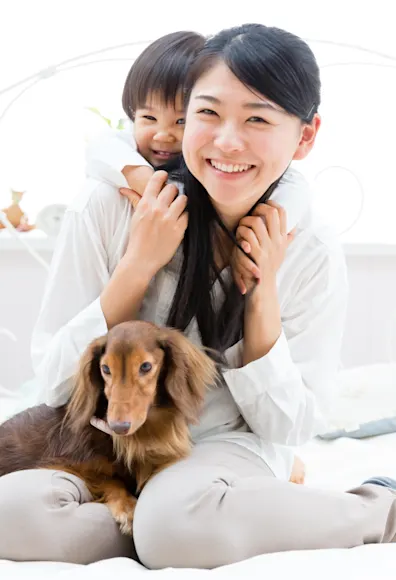 Dog with a family Dog with a family