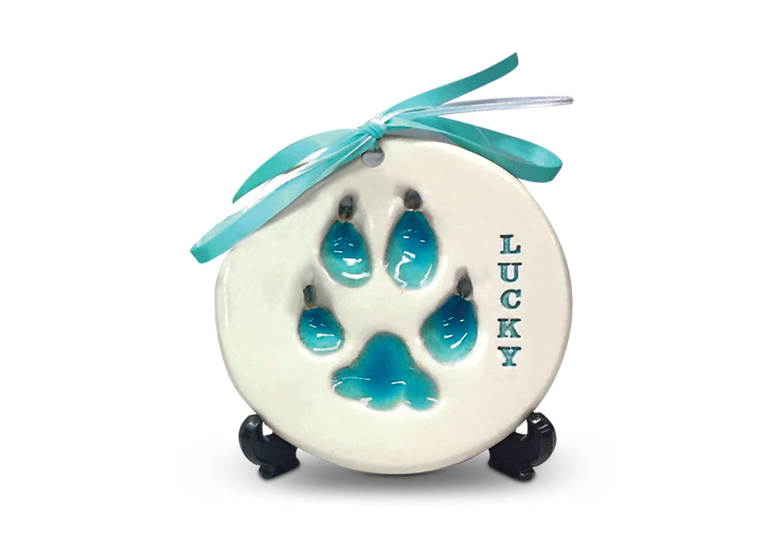 Ceramic Paw Print