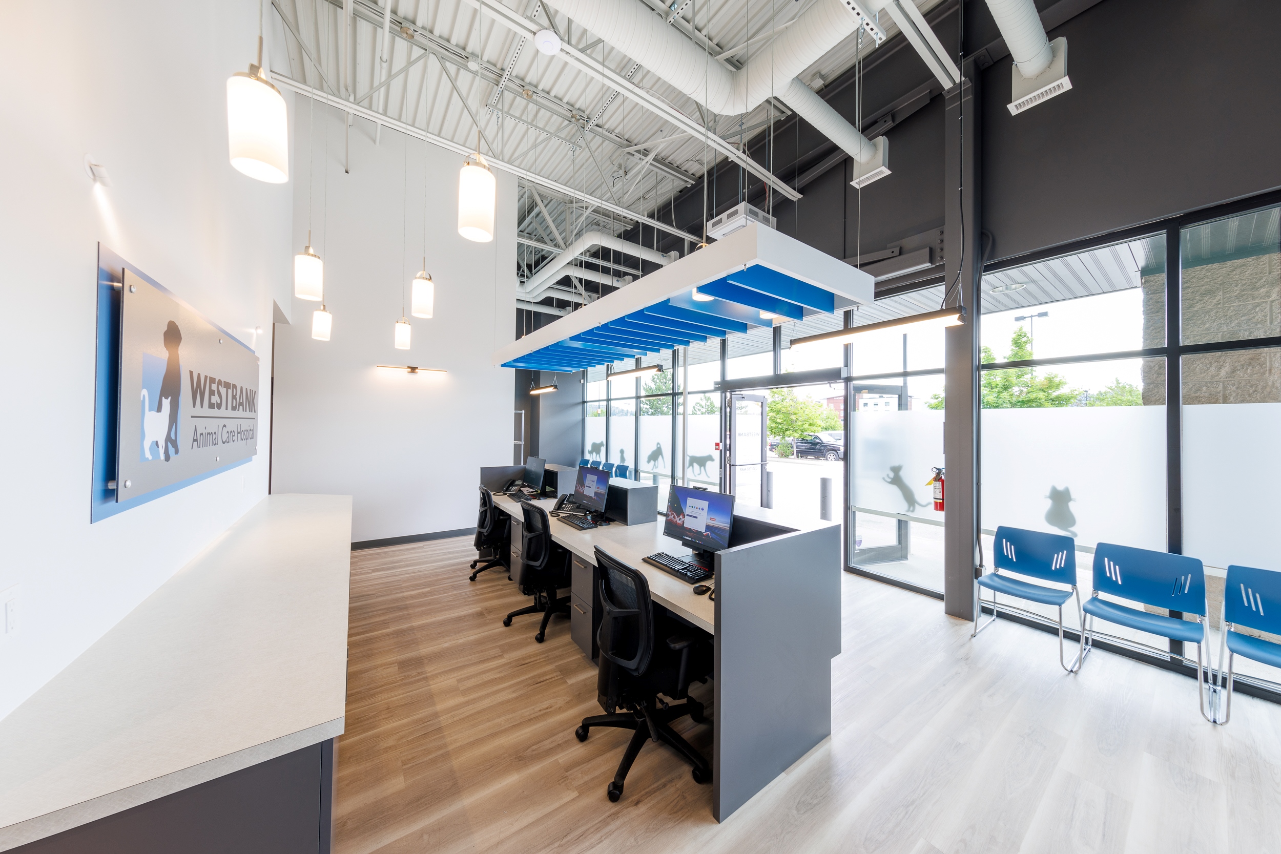 Reception Area at Westbank Animal Care Hospital