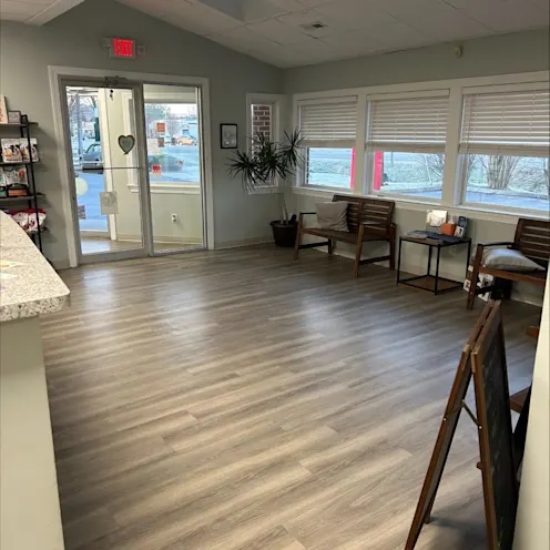 Animal Medical Care Center Yorktown entrance into lobby area Animal Medical Care Center Yorktown entrance into lobby area