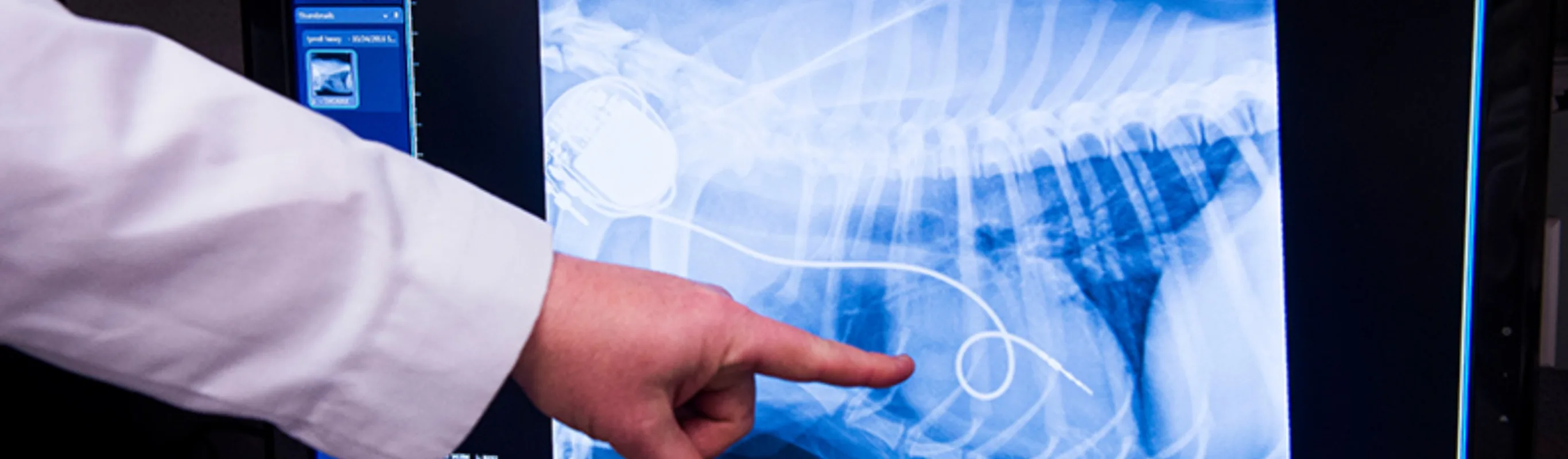 Fluoroscopy  Fluoroscopy machine in vet office