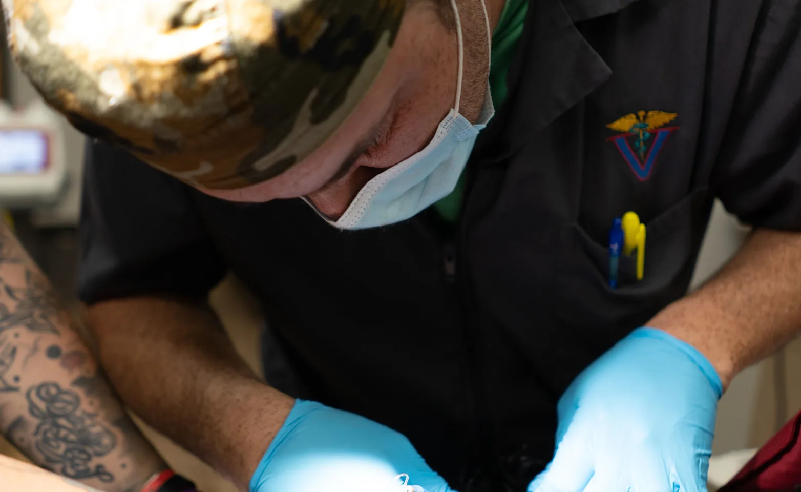 a doctor doing a surgical procedure