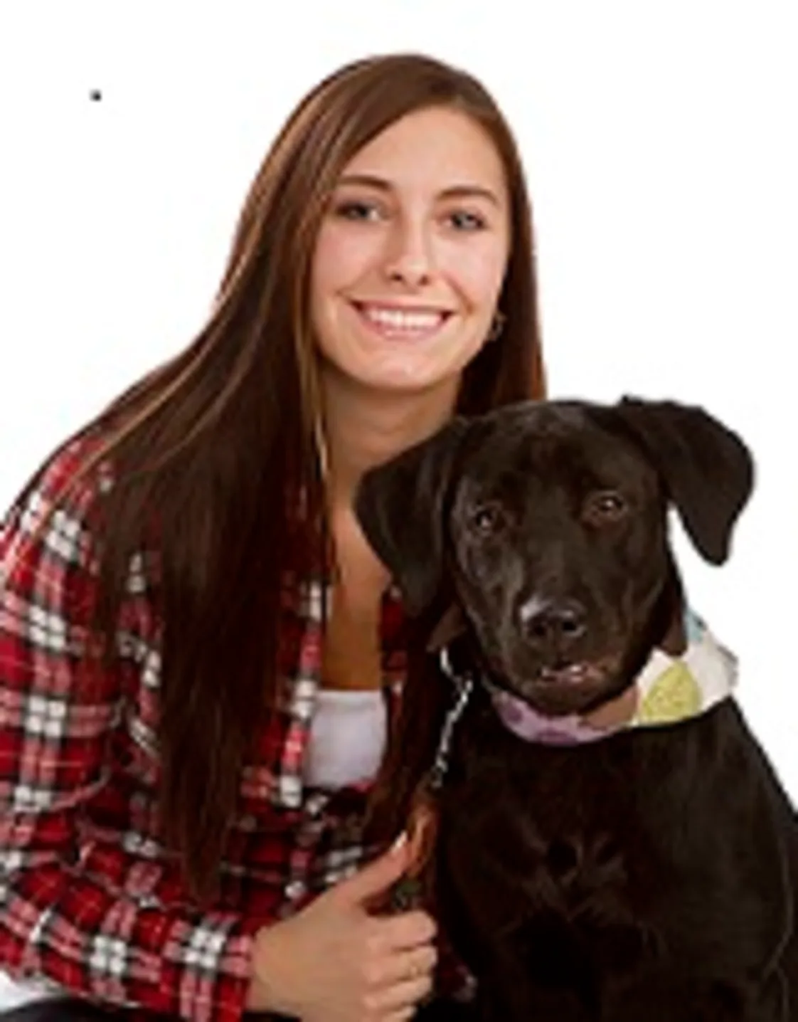 Melissa with dog Melissa with dog