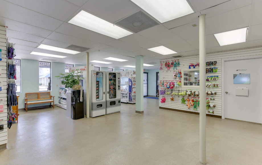 Owl Creek Veterinary Hospital's in store pharmacy and snack store