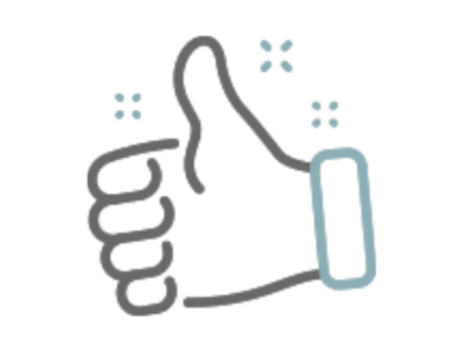 Icon of thumbs up Icon of thumbs up