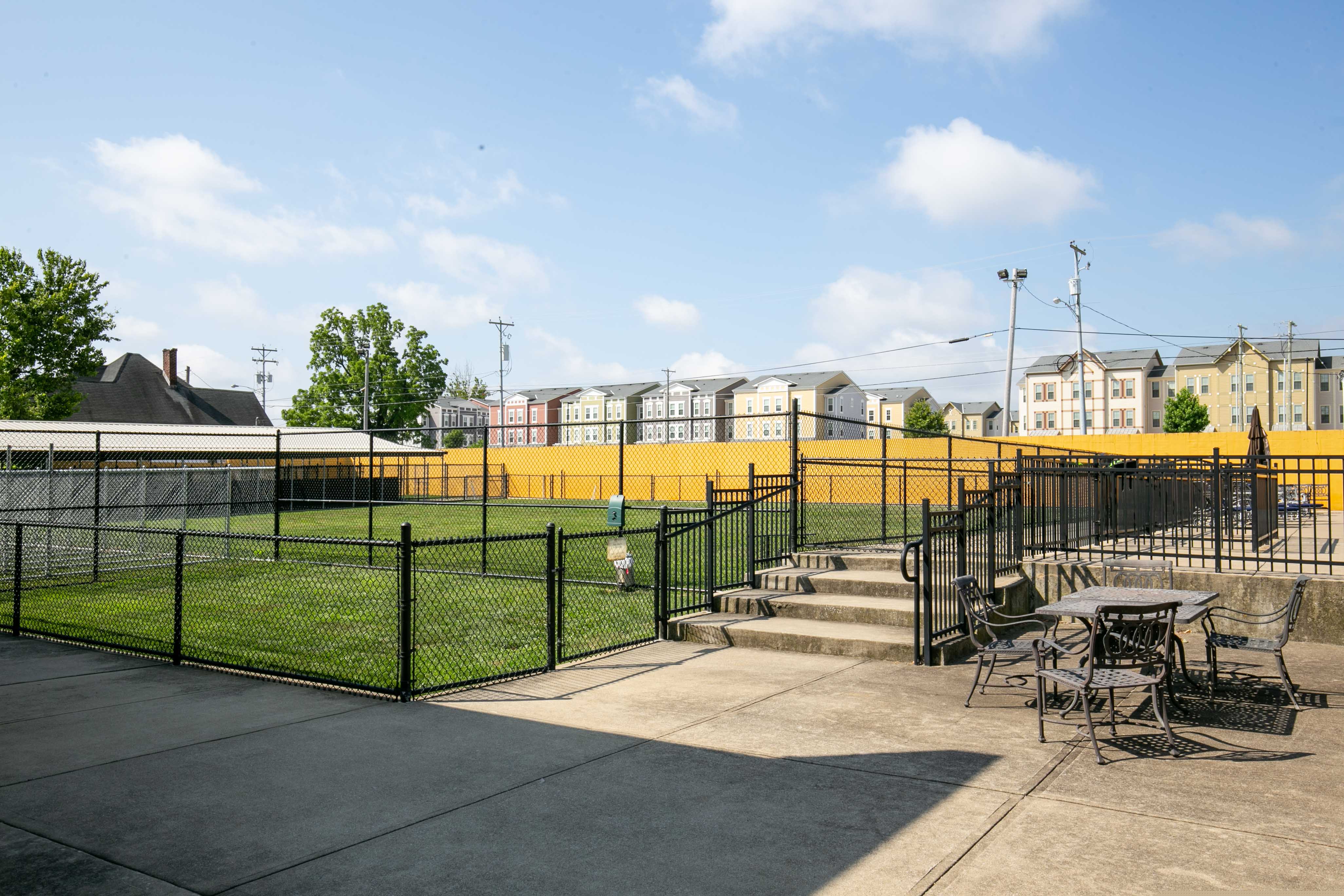 Uptown Hounds Back Yard which consists of different playground areas for your dog.