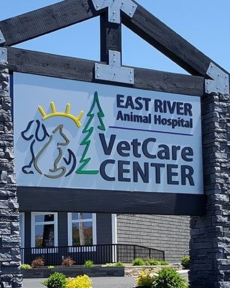 East River Animal Hospital sign