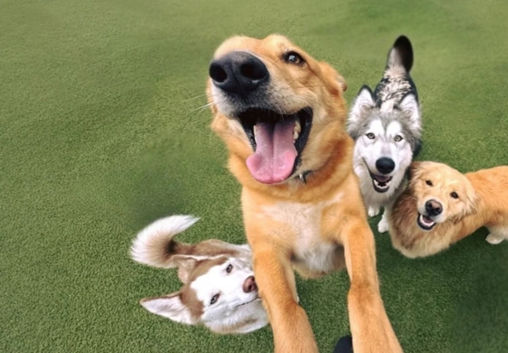 Dogs smiling looking up Dogs smiling looking up
