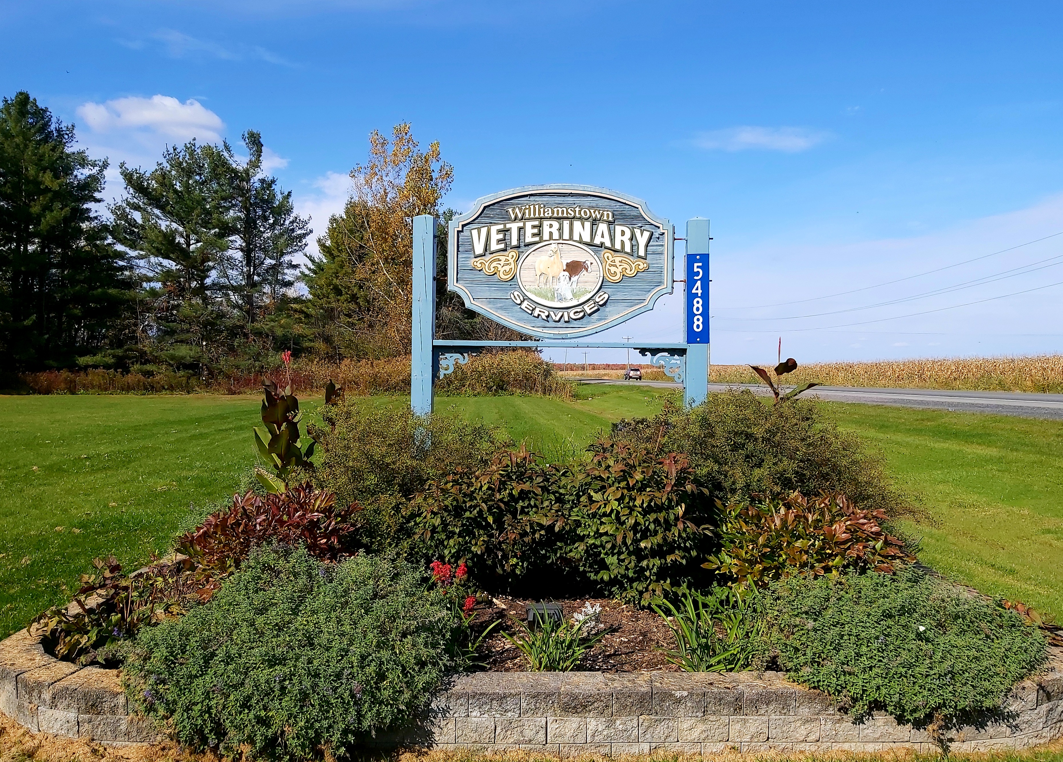 Williamstown Veterinary Services' sign