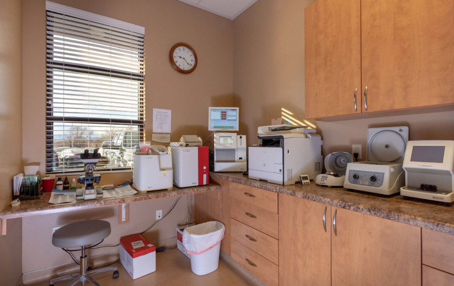  In house laboratory at Red Hills Animal Hospital