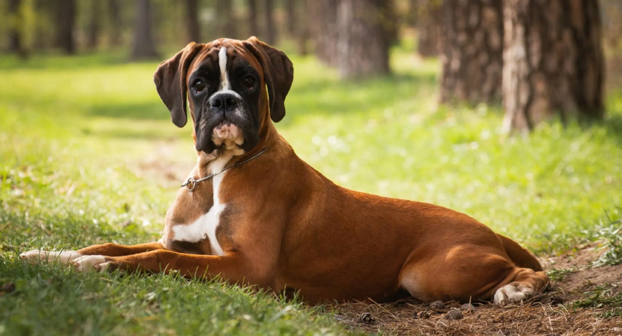 Boxer in Grass