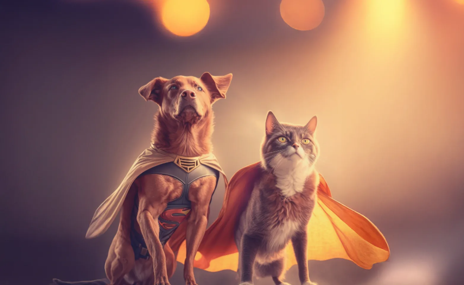 Super Hero - Cat and Dog Super Hero - Cat and Dog