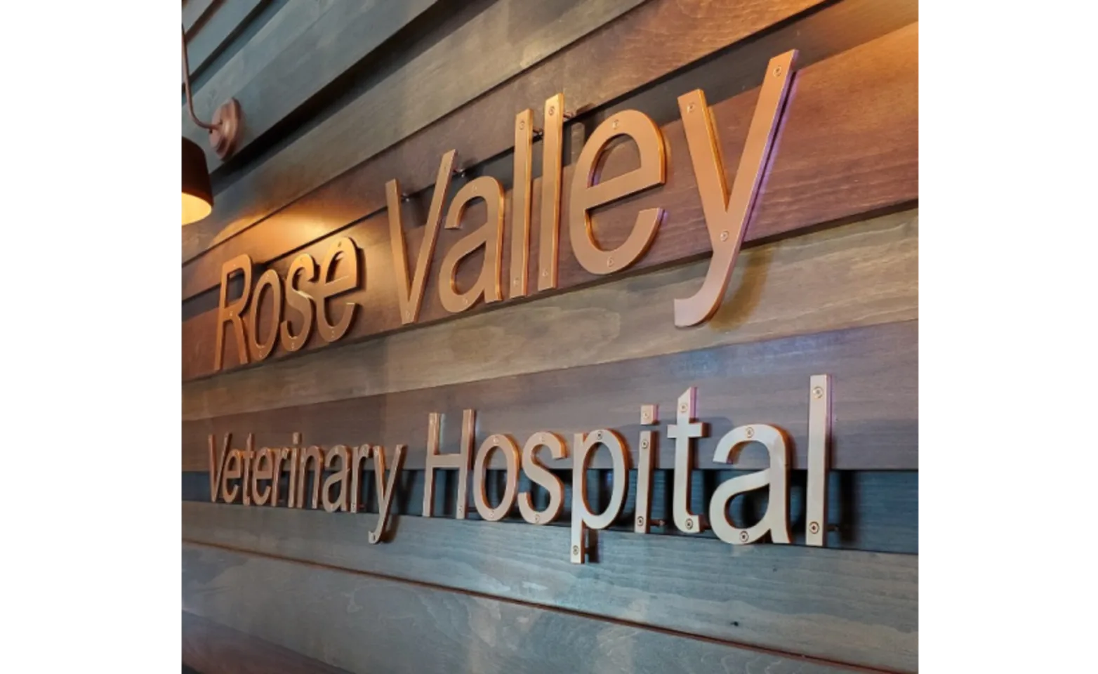 Rose Valley sign on a wall