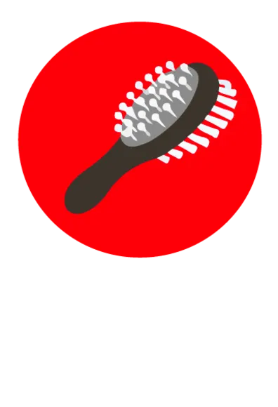 grooming brush red grooming brush red