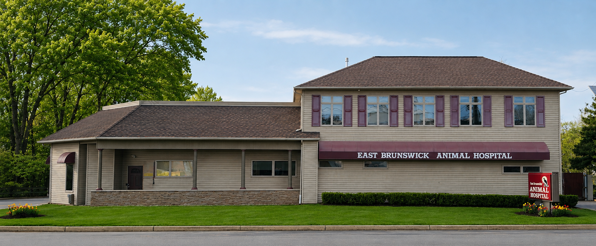 East Brunswick Animal Hospital - 2026 Full Hospital Exterior View