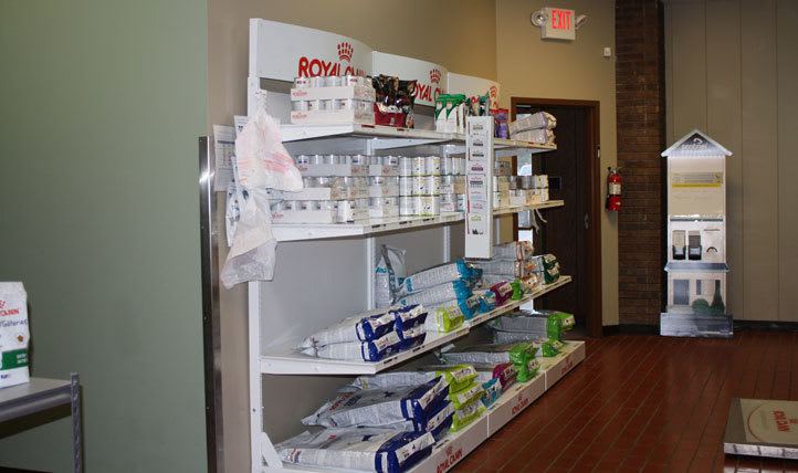 Northgate Small Animal Hospital Food on shelving