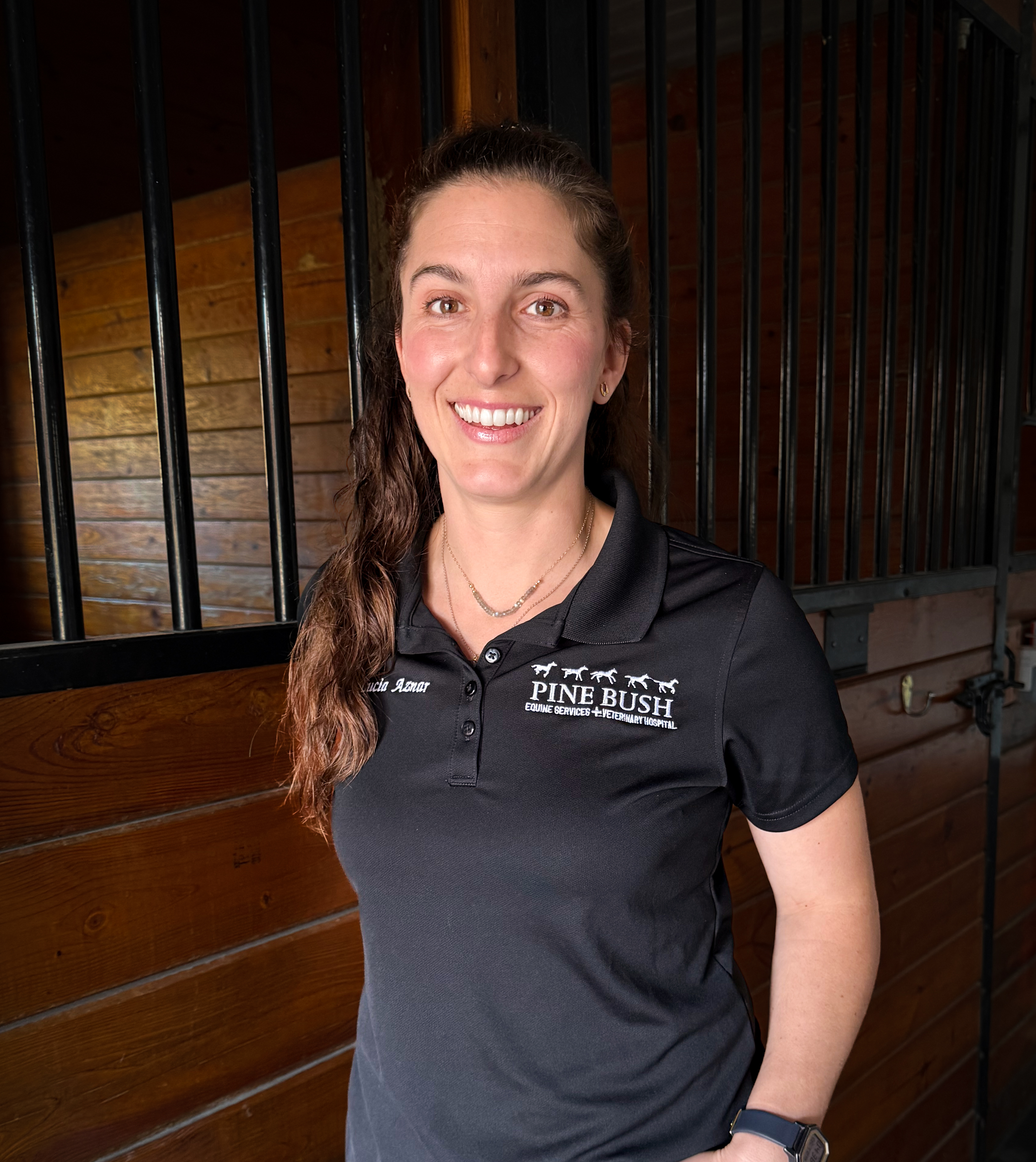 Dr. Lucia Aznar de la Barra at Pine Bush Equine Services and Veterinary Hospital