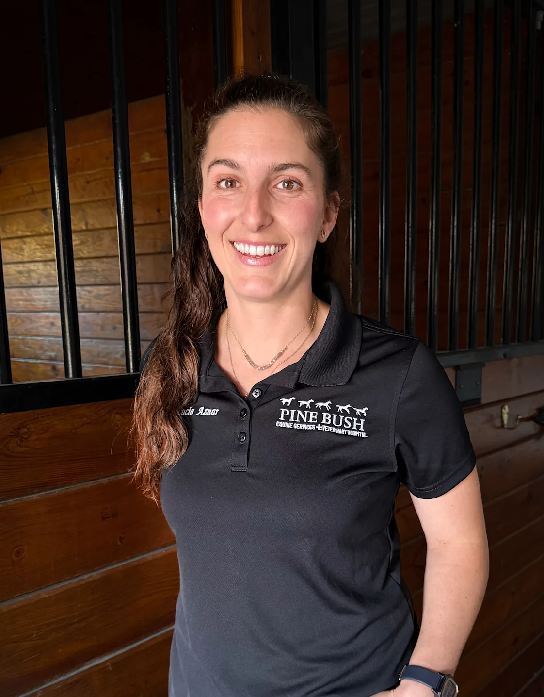 Dr. Lucia Aznar de la Barra at Pine Bush Equine Services and Veterinary Hospital Dr. Lucia Aznar de la Barra at Pine Bush Equine Services and Veterinary Hospital