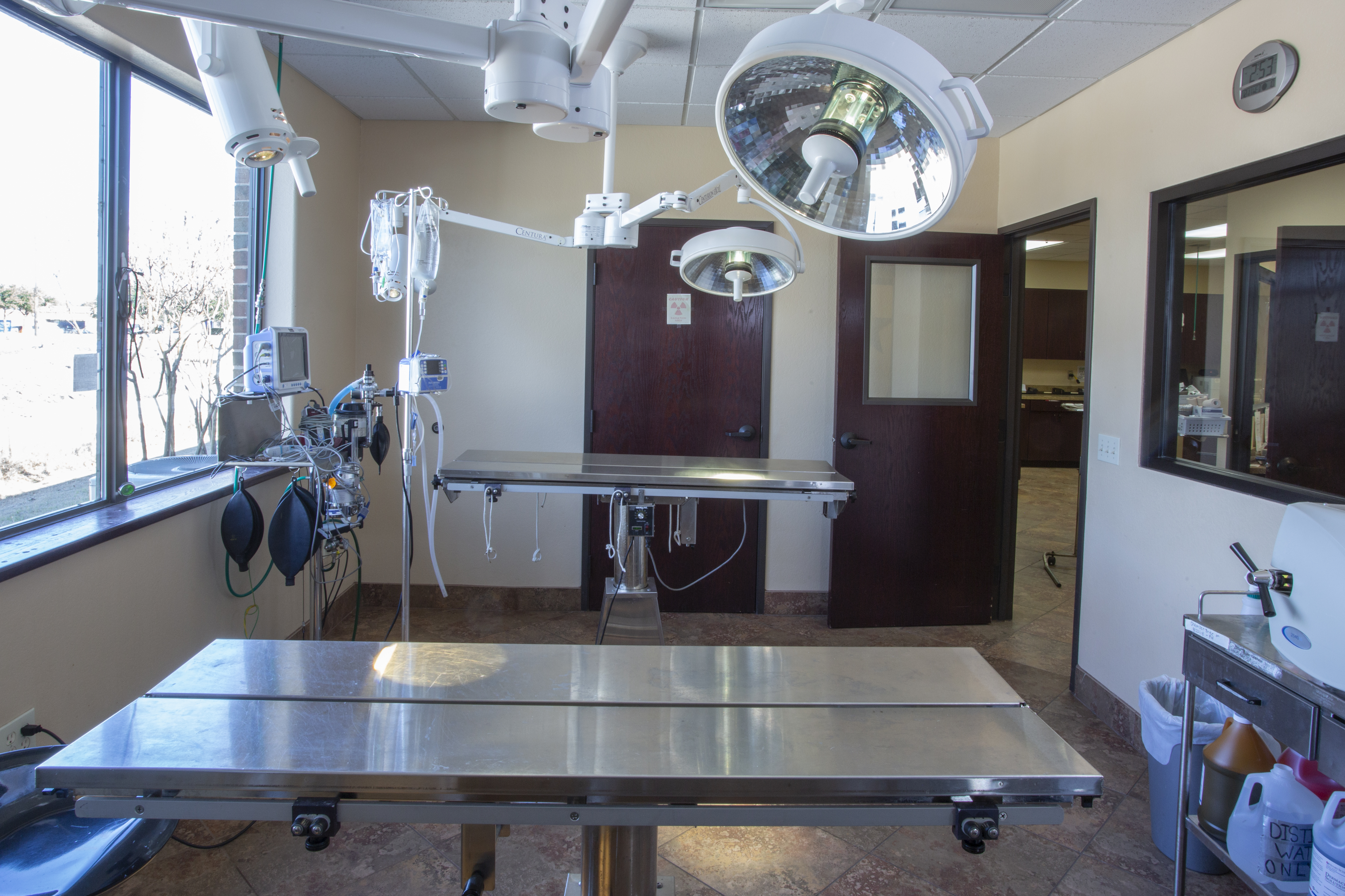 operation room in animal medical and surgical hospital of frisco