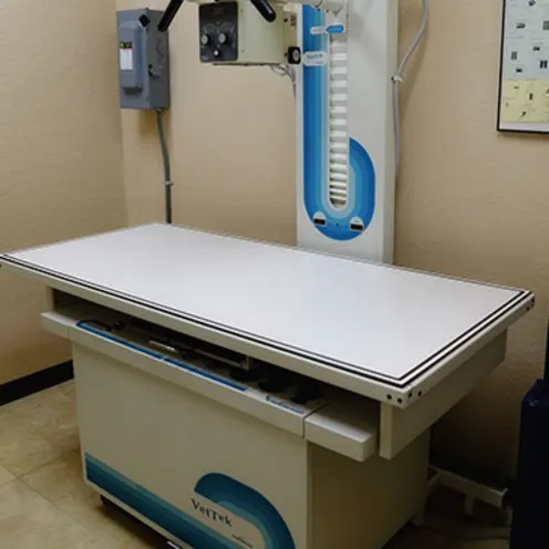 Examination table at Metzler Veterinary Hospital