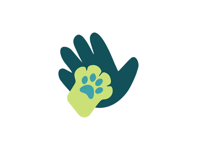 Hand & Paw Print (Green+Teal) Hand & Paw Print (Green+Teal)