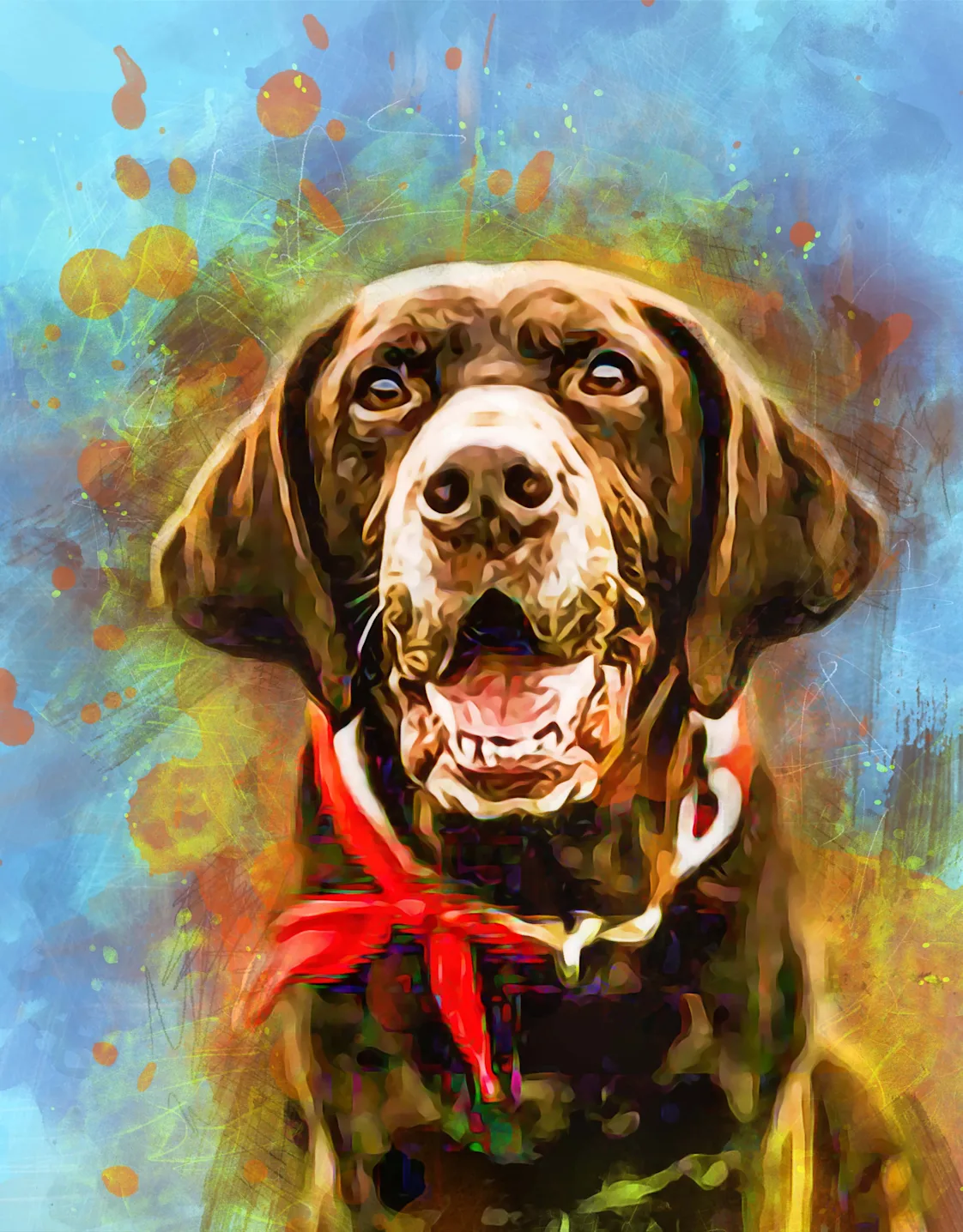 Stencil drawing of puppy Stencil drawing of puppy