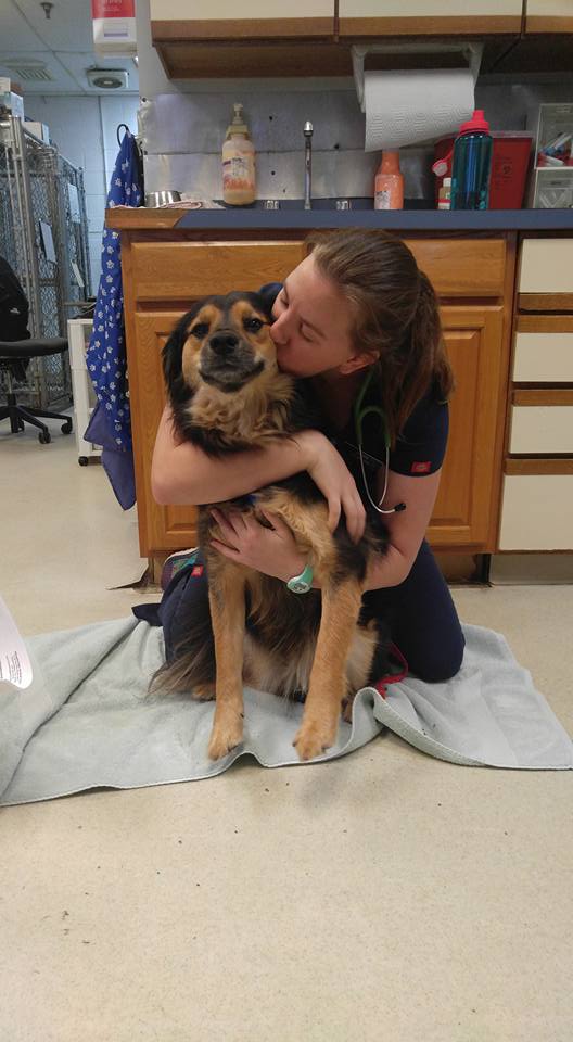 Amber and Buddy the dog