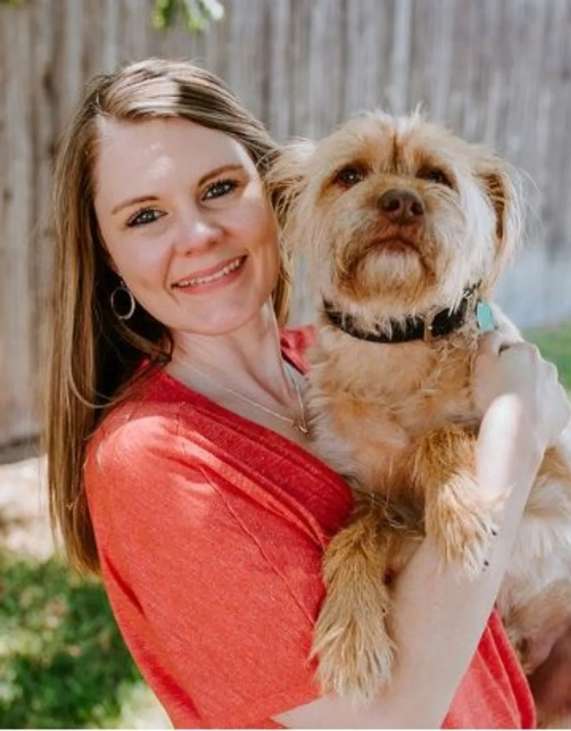 Heather Altamos holding dog Heather Altamos holding dog