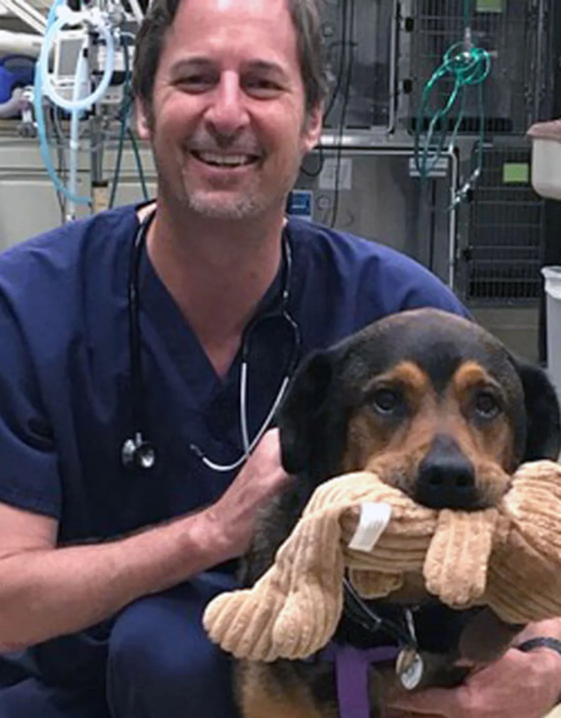 Lola with Dr. Hughes Lola with Dr. Hughes