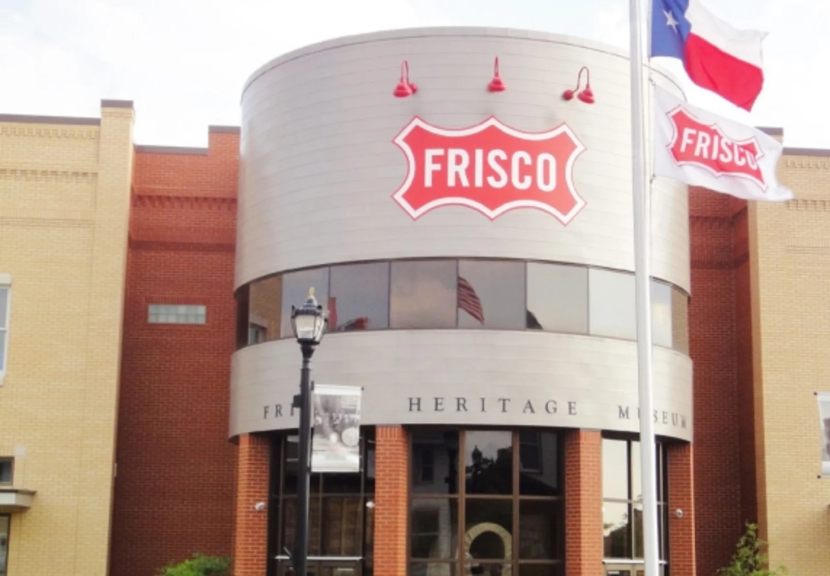 Water silo with Frisco labeled on the front. Water silo with Frisco labeled on the front.